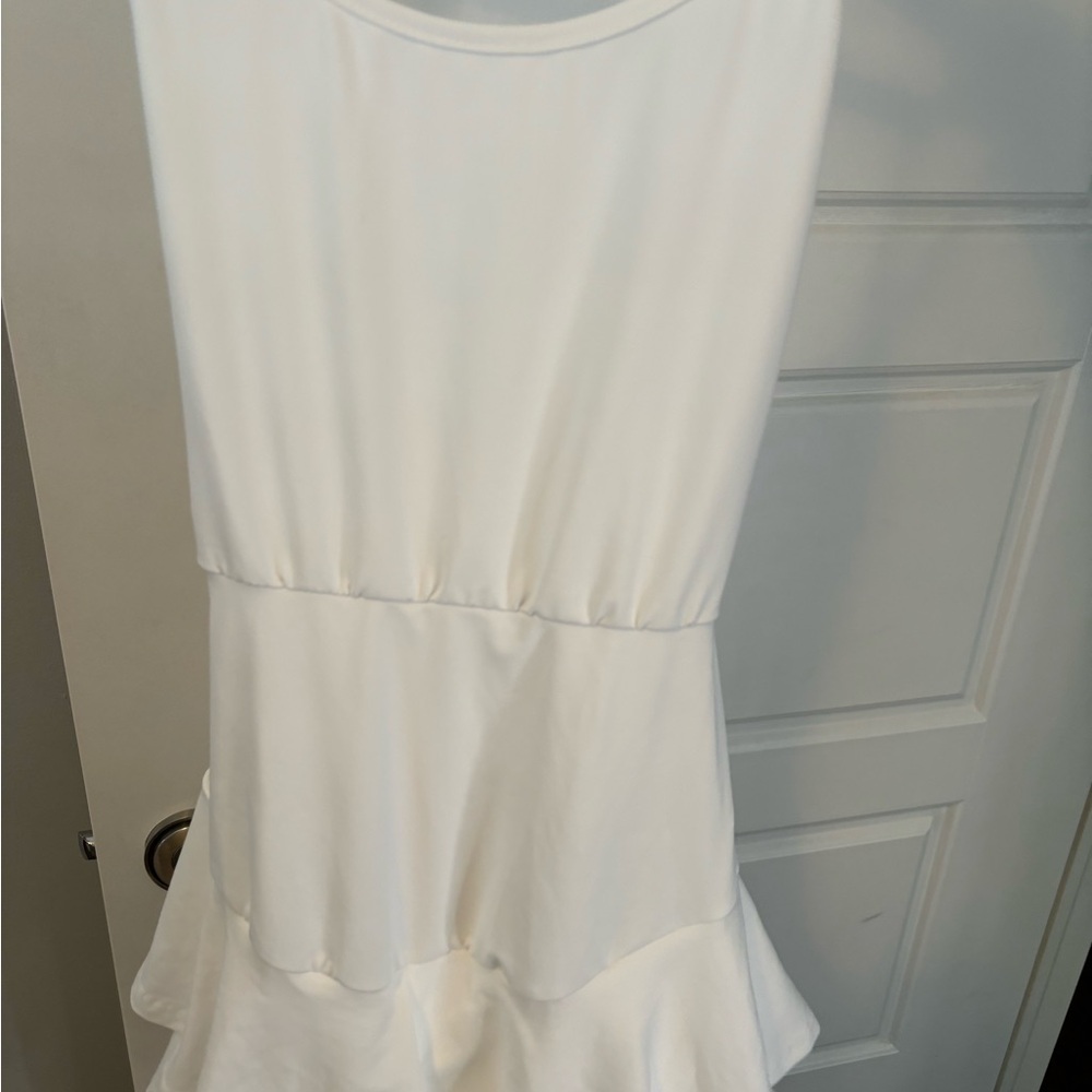 Elegant White Shein Sleeveless Dress